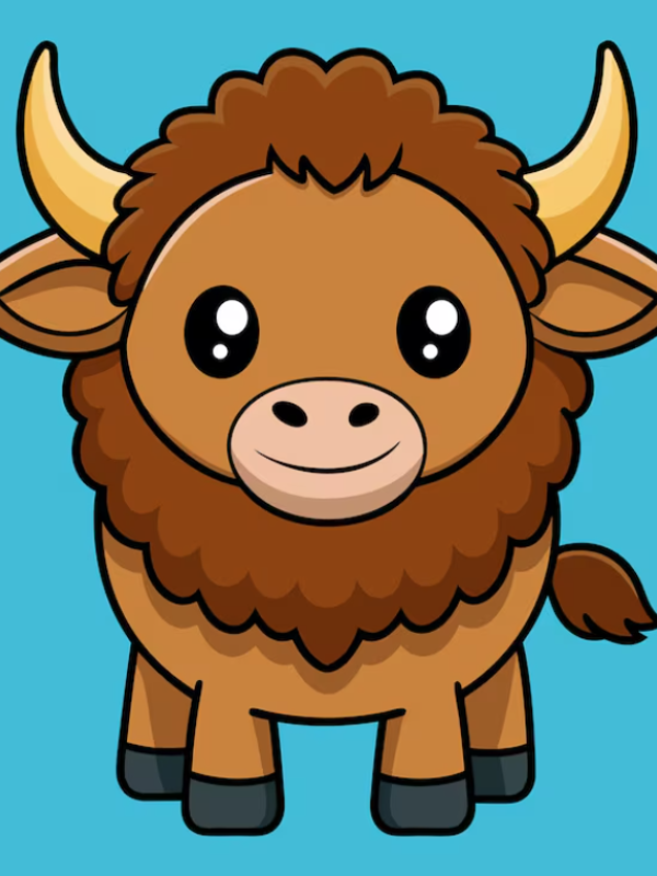 cartoon bison avatar